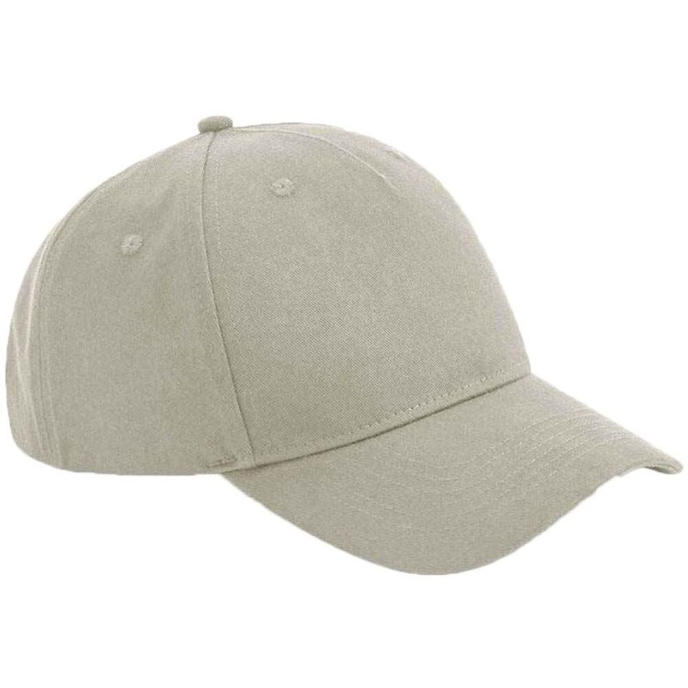 Beechfield 5 Panel Baseball Cap / Stone